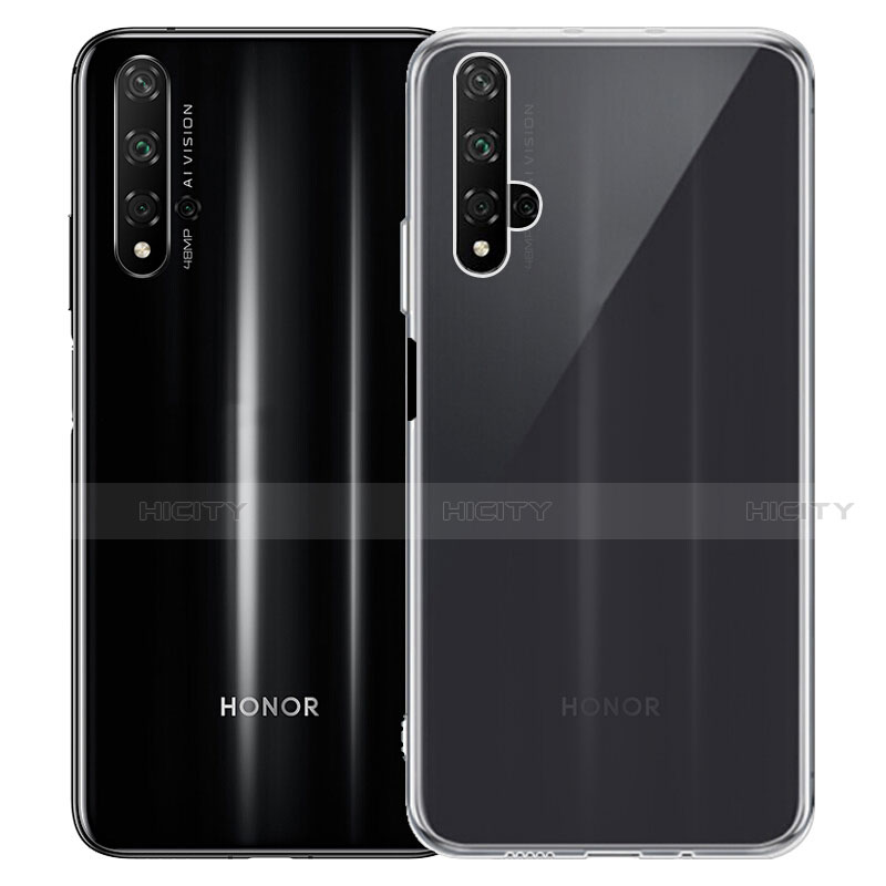 Huawei Honor 20用極薄ソフトケース シリコンケース 耐衝撃 全面保護 クリア透明 カバー ファーウェイ クリア