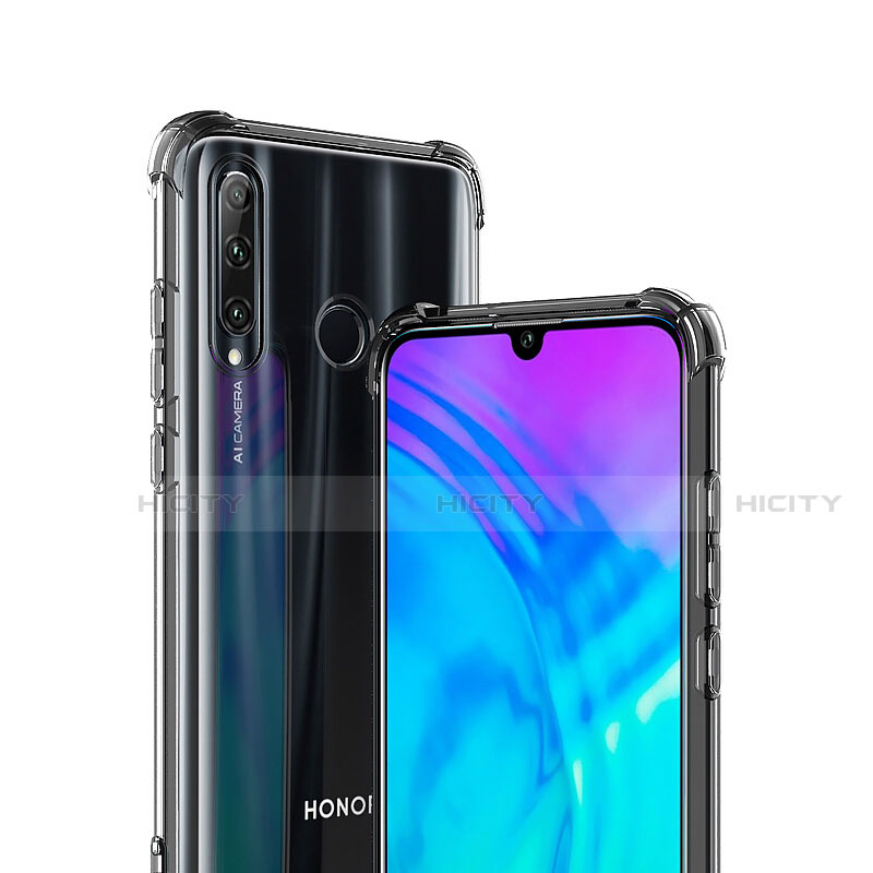 Huawei Honor 20 Lite用極薄ソフトケース シリコンケース 耐衝撃 全面保護 クリア透明 T02 ファーウェイ クリア