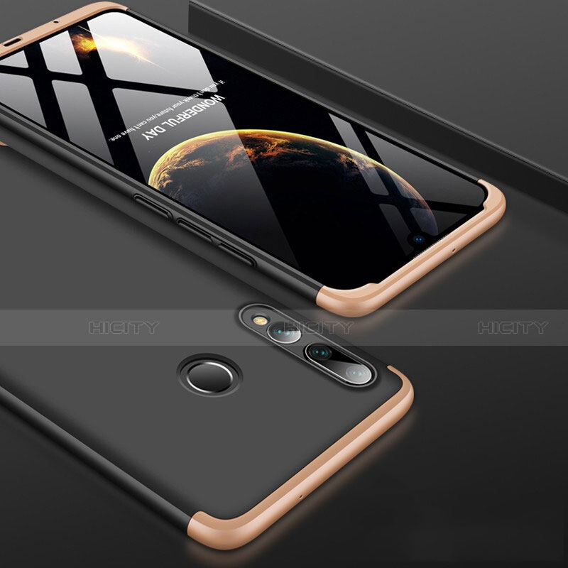 Huawei Honor 20 Lite用ハードケース プラスチック 質感もマット 前面と背面 360度 フルカバー ファーウェイ ゴールド・ブラック