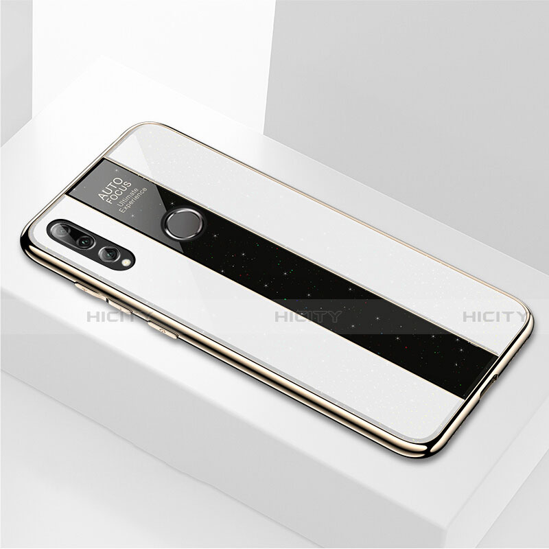 Huawei Honor 20 Lite用ハイブリットバンパーケース プラスチック 鏡面 カバー M02 ファーウェイ ホワイト