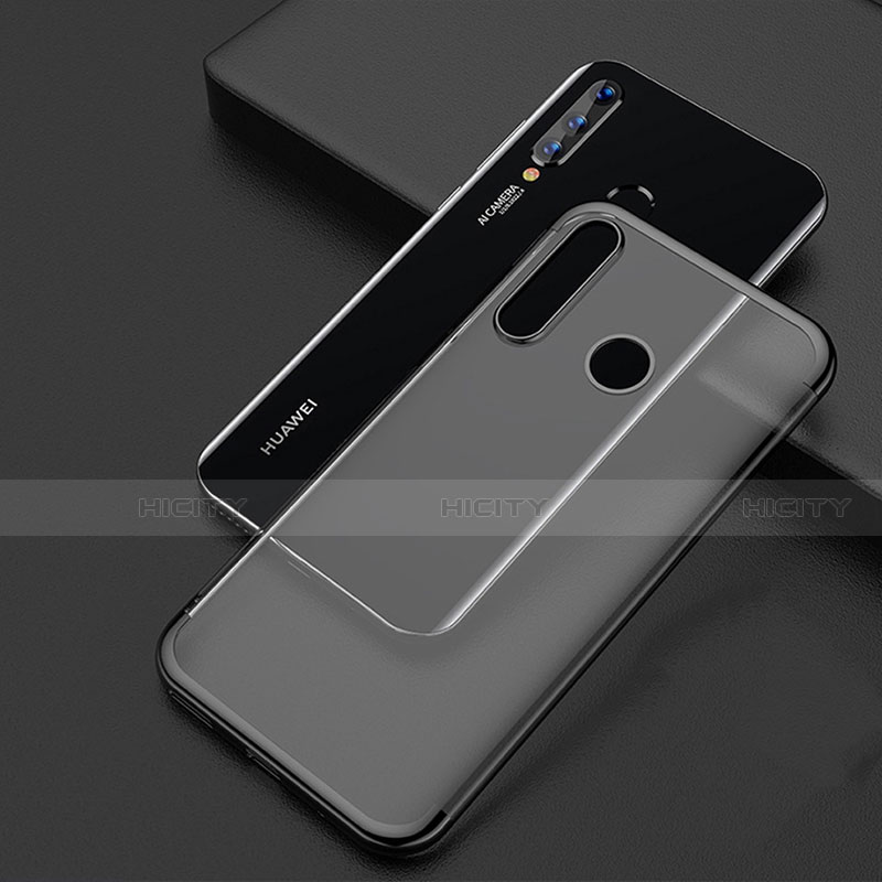 Huawei Honor 20 Lite用極薄ソフトケース シリコンケース 耐衝撃 全面保護 クリア透明 S04 ファーウェイ ブラック