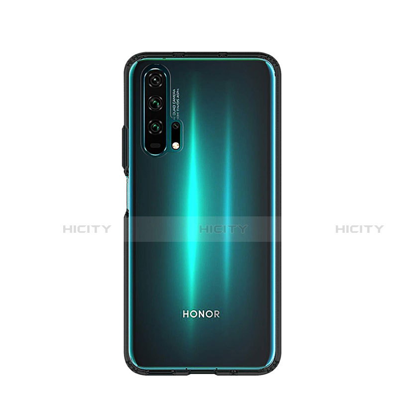 Huawei Honor 20 Pro用ケース 高級感 手触り良い アルミメタル 製の金属製 360度 フルカバーバンパー 鏡面 カバー K01 ファーウェイ ブラック