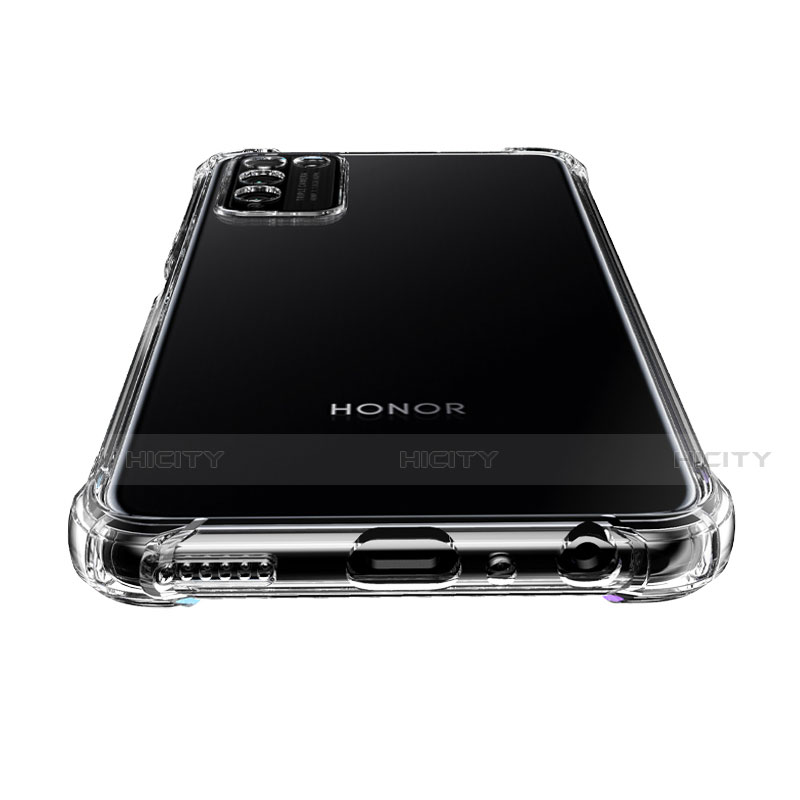 Huawei Honor 30 Lite 5G用極薄ソフトケース シリコンケース 耐衝撃 全面保護 クリア透明 カバー ファーウェイ クリア