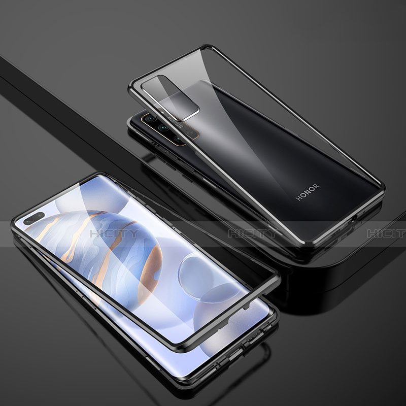 Huawei Honor 30 Pro+ Plus用ケース 高級感 手触り良い アルミメタル 製の金属製 360度 フルカバーバンパー 鏡面 カバー M02 ファーウェイ 