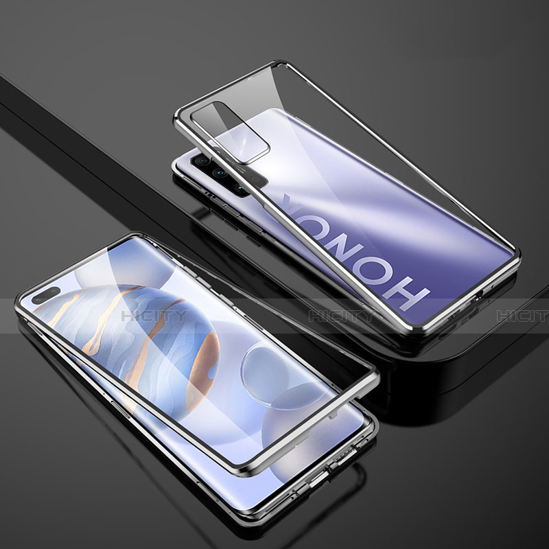 Huawei Honor 30 Pro+ Plus用ケース 高級感 手触り良い アルミメタル 製の金属製 360度 フルカバーバンパー 鏡面 カバー M02 ファーウェイ 