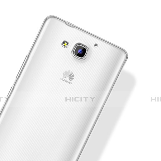 Huawei Honor 3X G750用極薄ソフトケース シリコンケース 耐衝撃 全面保護 クリア透明 ファーウェイ クリア