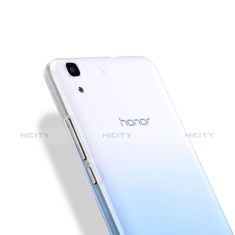 Huawei Honor 4A用極薄ソフトケース グラデーション 勾配色 クリア透明 ファーウェイ ネイビー