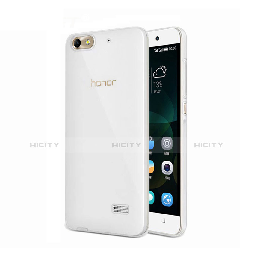 Huawei Honor 4C用極薄ソフトケース シリコンケース 耐衝撃 全面保護 クリア透明 ファーウェイ クリア