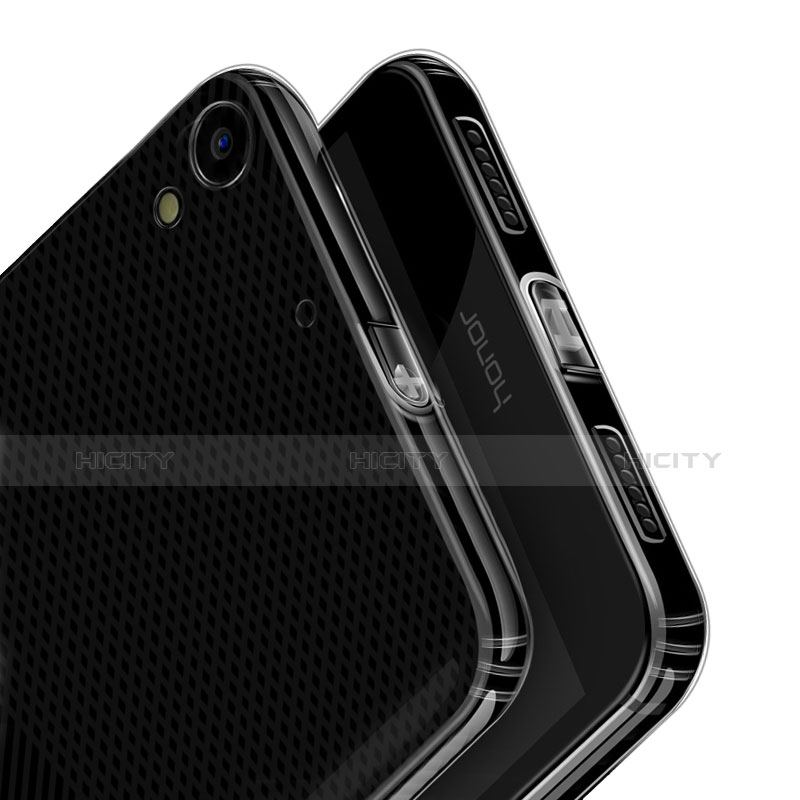 Huawei Honor 5A用極薄ソフトケース シリコンケース 耐衝撃 全面保護 クリア透明 T01 ファーウェイ クリア