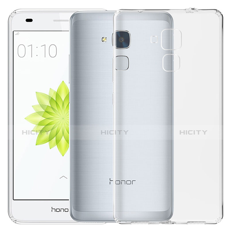 Huawei Honor 5C用極薄ソフトケース シリコンケース 耐衝撃 全面保護 クリア透明 T03 ファーウェイ クリア