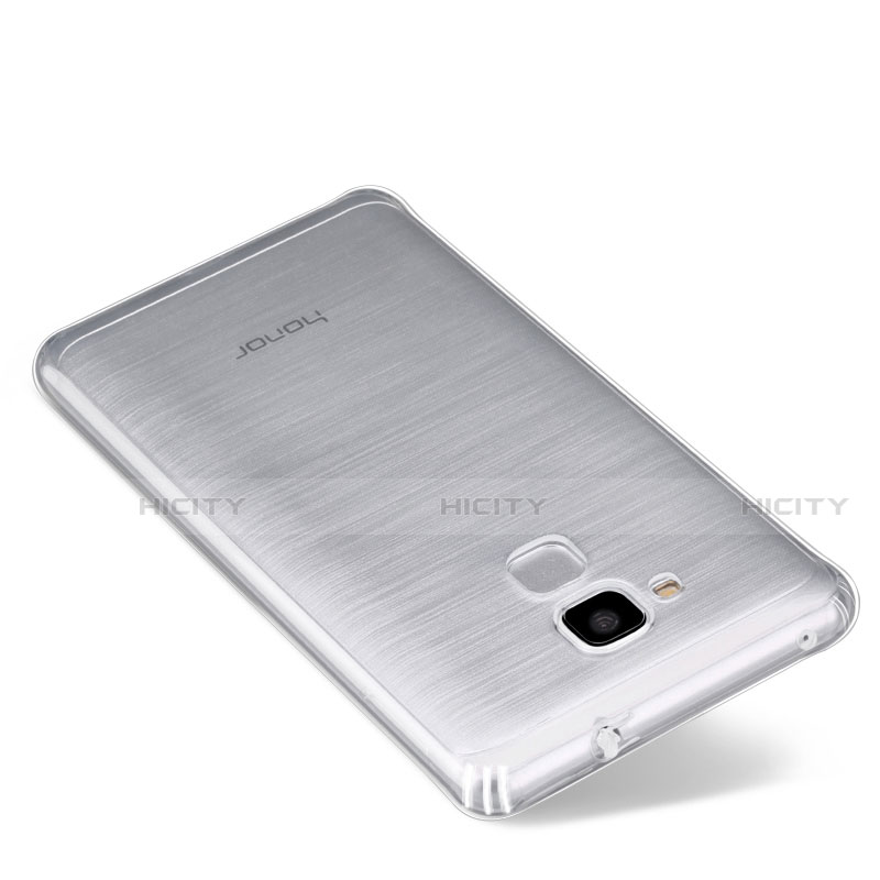 Huawei Honor 5C用極薄ソフトケース シリコンケース 耐衝撃 全面保護 クリア透明 T03 ファーウェイ クリア