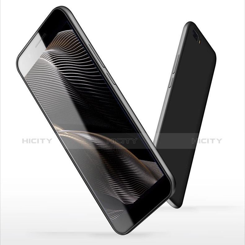 Huawei Honor 6 Plus用極薄ソフトケース シリコンケース 耐衝撃 全面保護 S02 ファーウェイ ブラック