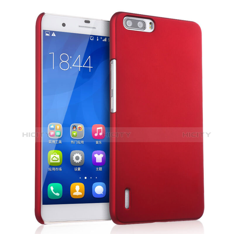 Huawei Honor 6 Plus用ハードケース プラスチック 質感もマット ファーウェイ レッド