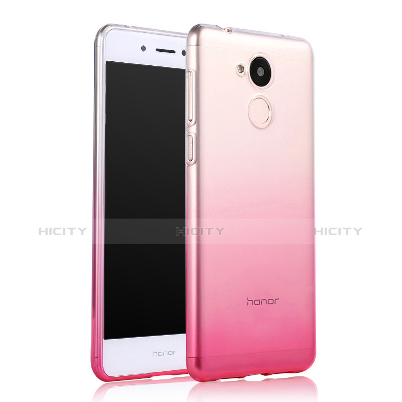 Huawei Honor 6A用極薄ソフトケース グラデーション 勾配色 クリア透明 ファーウェイ ピンク