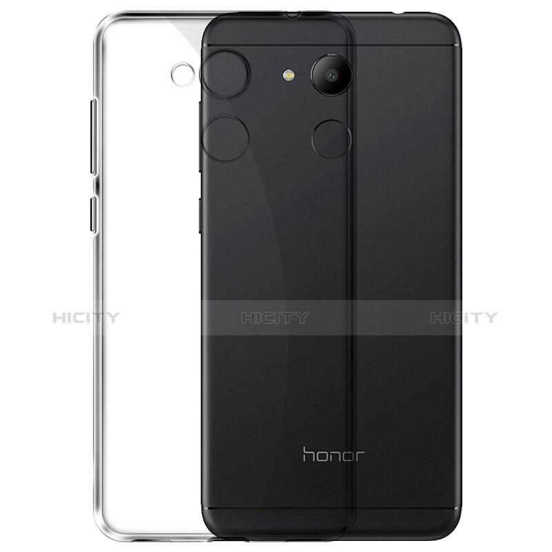 Huawei Honor 6C Pro用極薄ソフトケース シリコンケース 耐衝撃 全面保護 クリア透明 ファーウェイ グレー