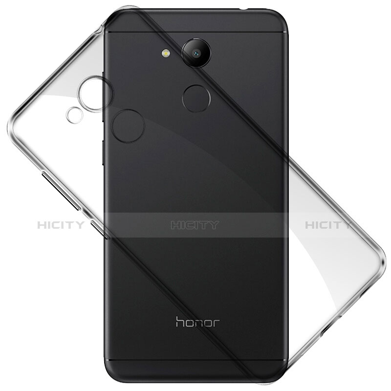Huawei Honor 6C Pro用極薄ソフトケース シリコンケース 耐衝撃 全面保護 クリア透明 ファーウェイ グレー