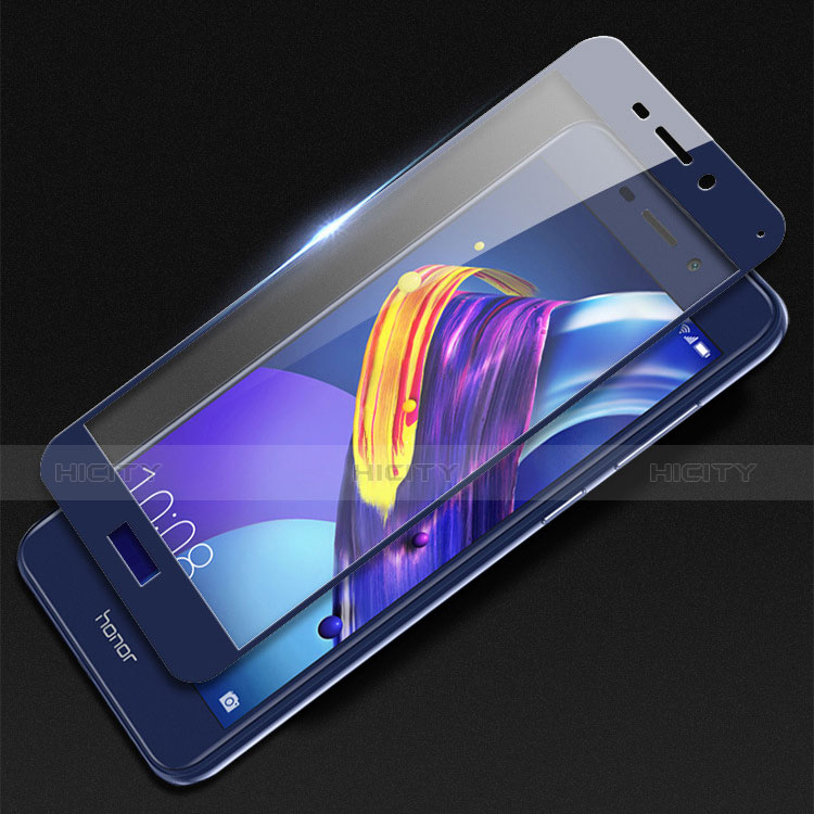 Huawei Honor 6C Pro用強化ガラス フル液晶保護フィルム F04 ファーウェイ ネイビー