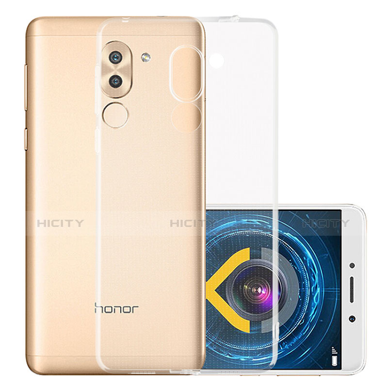 Huawei Honor 6X用極薄ソフトケース シリコンケース 耐衝撃 全面保護 クリア透明 カバー ファーウェイ クリア