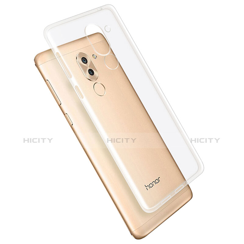 Huawei Honor 6X用極薄ソフトケース シリコンケース 耐衝撃 全面保護 クリア透明 カバー ファーウェイ クリア