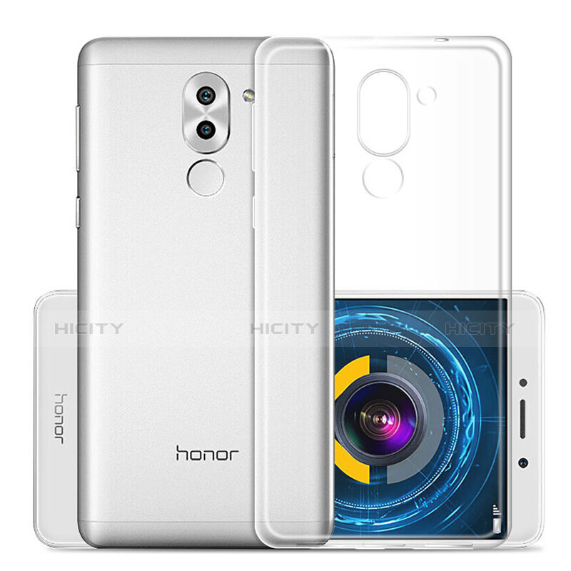 Huawei Honor 6X用極薄ソフトケース シリコンケース 耐衝撃 全面保護 クリア透明 ファーウェイ クリア