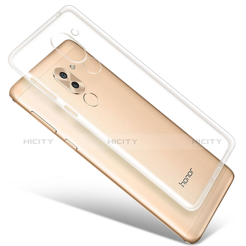 Huawei Honor 6X用極薄ソフトケース シリコンケース 耐衝撃 全面保護 クリア透明 T01 ファーウェイ クリア