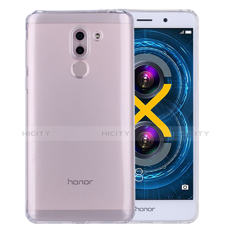 Huawei Honor 6X用極薄ソフトケース シリコンケース 耐衝撃 全面保護 クリア透明 T04 ファーウェイ クリア