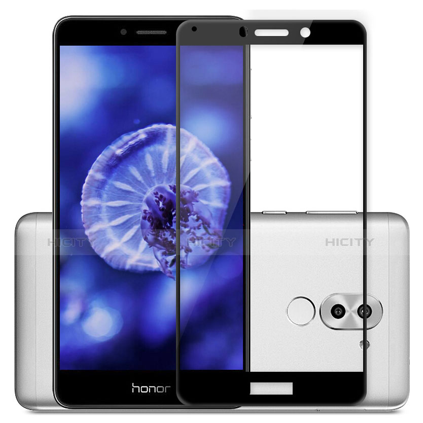 Huawei Honor 6X用強化ガラス フル液晶保護フィルム ファーウェイ ブラック