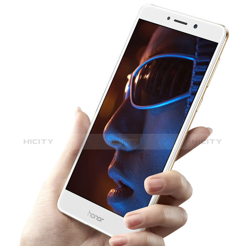Huawei Honor 6X Pro用強化ガラス フル液晶保護フィルム ファーウェイ ホワイト