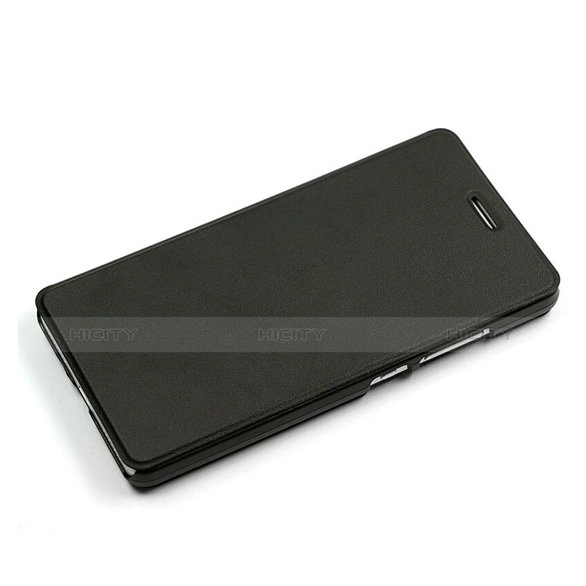 Huawei Honor 7用手帳型 レザーケース スタンド ファーウェイ ブラック