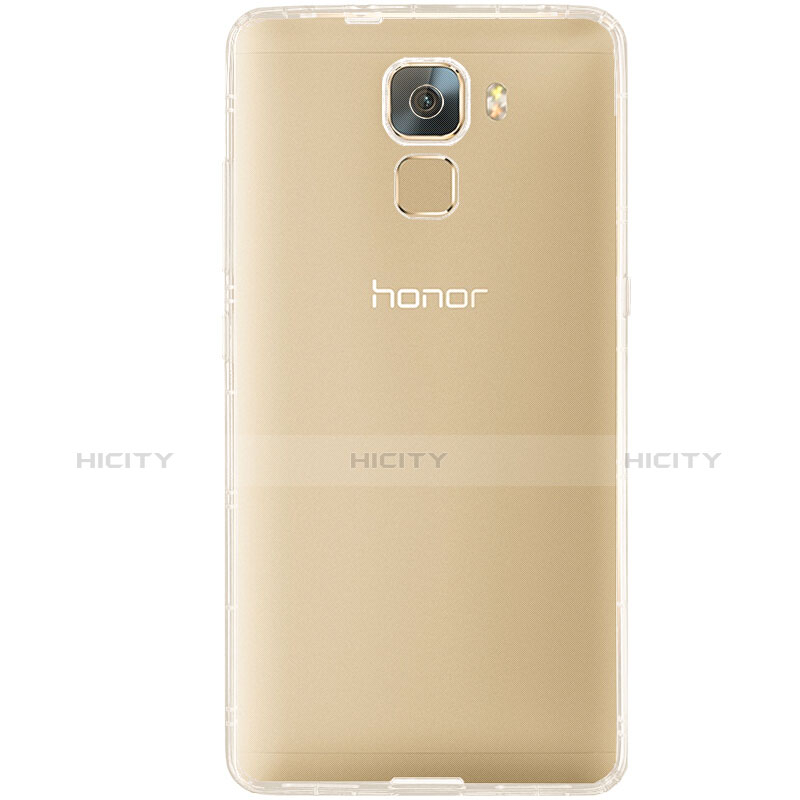 Huawei Honor 7用極薄ソフトケース シリコンケース 耐衝撃 全面保護 クリア透明 T02 ファーウェイ クリア