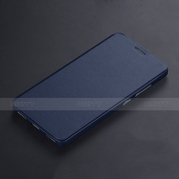 Huawei Honor 7 Dual SIM用手帳型 レザーケース スタンド L01 ファーウェイ ネイビー