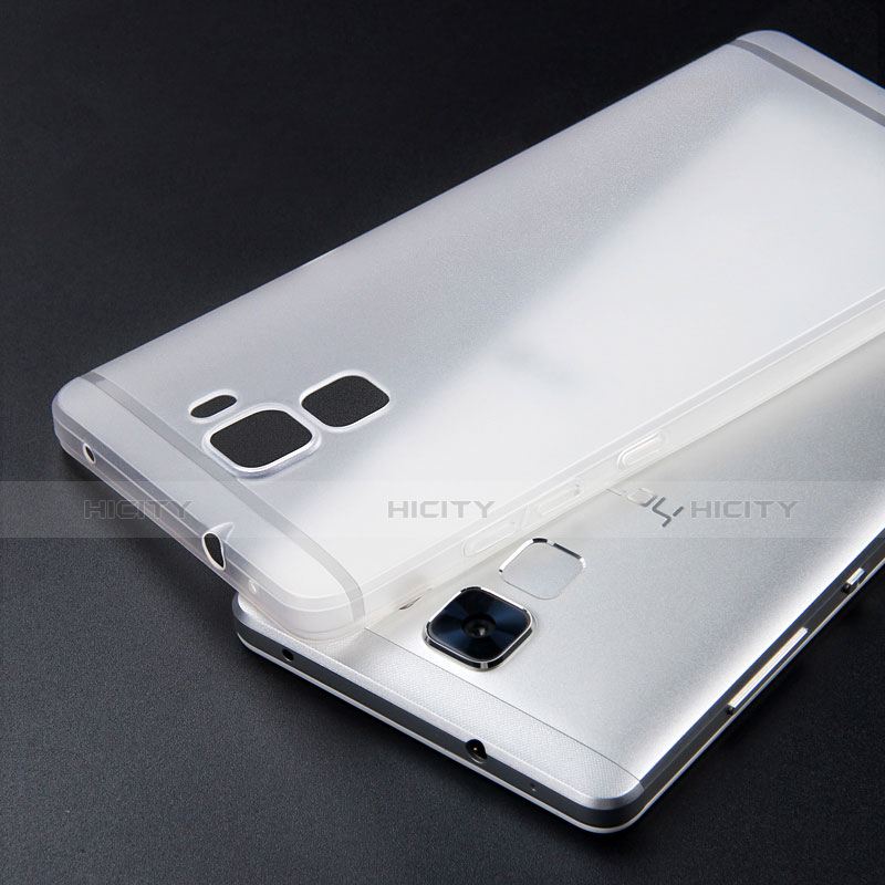Huawei Honor 7 Dual SIM用極薄ソフトケース シリコンケース 耐衝撃 全面保護 クリア透明 T05 ファーウェイ クリア