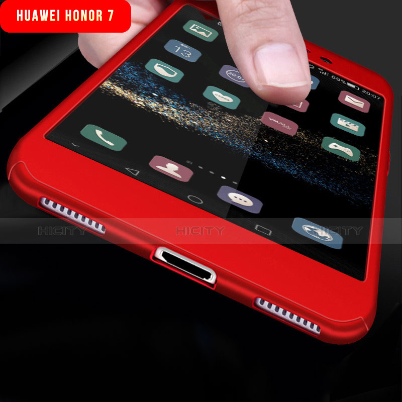 Huawei Honor 7 Dual SIM用ハードケース プラスチック 質感もマット 前面と背面 360度 フルカバー ファーウェイ 