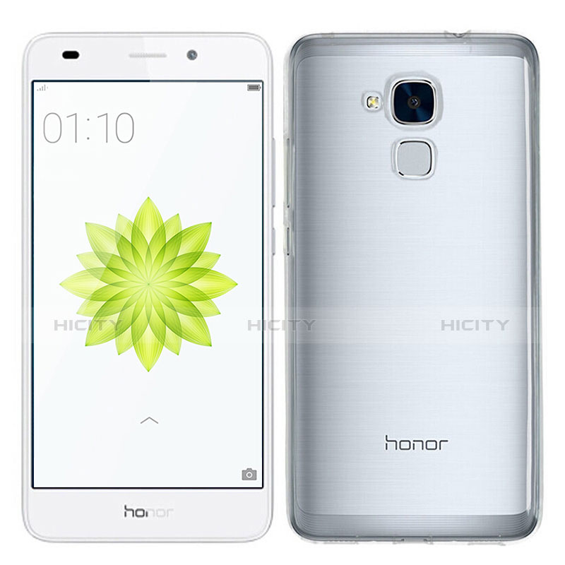 Huawei Honor 7 Lite用極薄ソフトケース シリコンケース 耐衝撃 全面保護 クリア透明 T03 ファーウェイ クリア