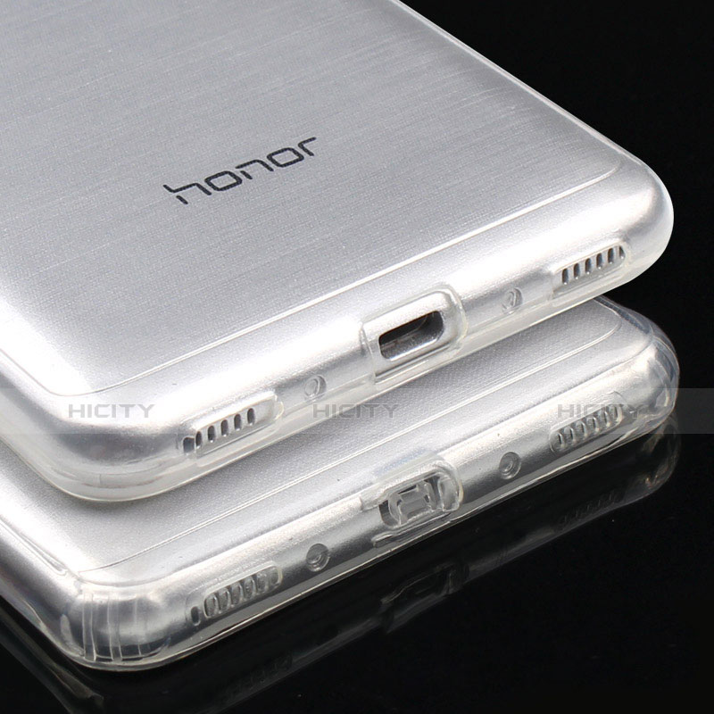 Huawei Honor 7 Lite用極薄ソフトケース シリコンケース 耐衝撃 全面保護 クリア透明 T04 ファーウェイ クリア