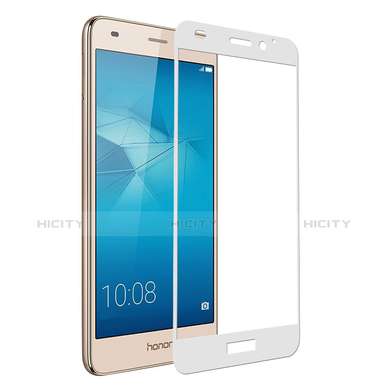 Huawei Honor 7 Lite用強化ガラス フル液晶保護フィルム ファーウェイ ホワイト