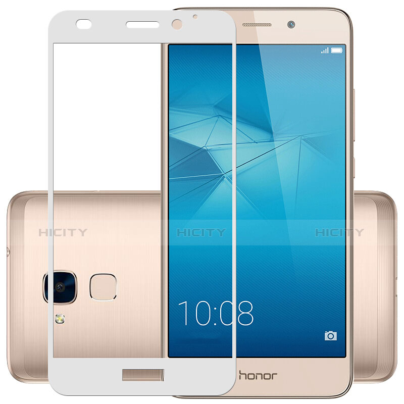 Huawei Honor 7 Lite用強化ガラス フル液晶保護フィルム ファーウェイ ホワイト