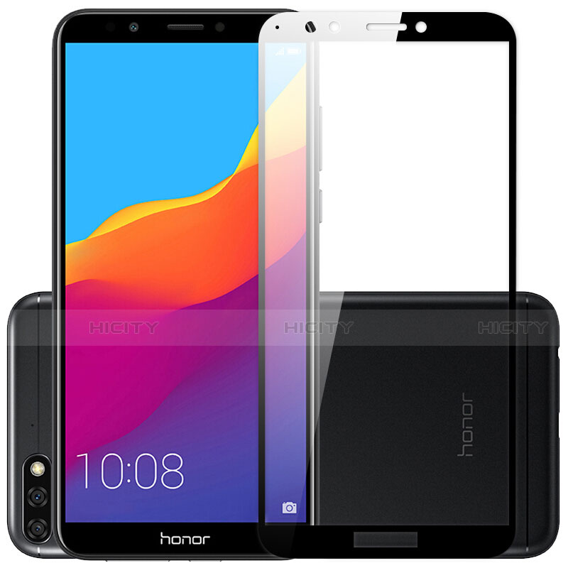 Huawei Honor 7A用強化ガラス フル液晶保護フィルム F03 ファーウェイ ブラック