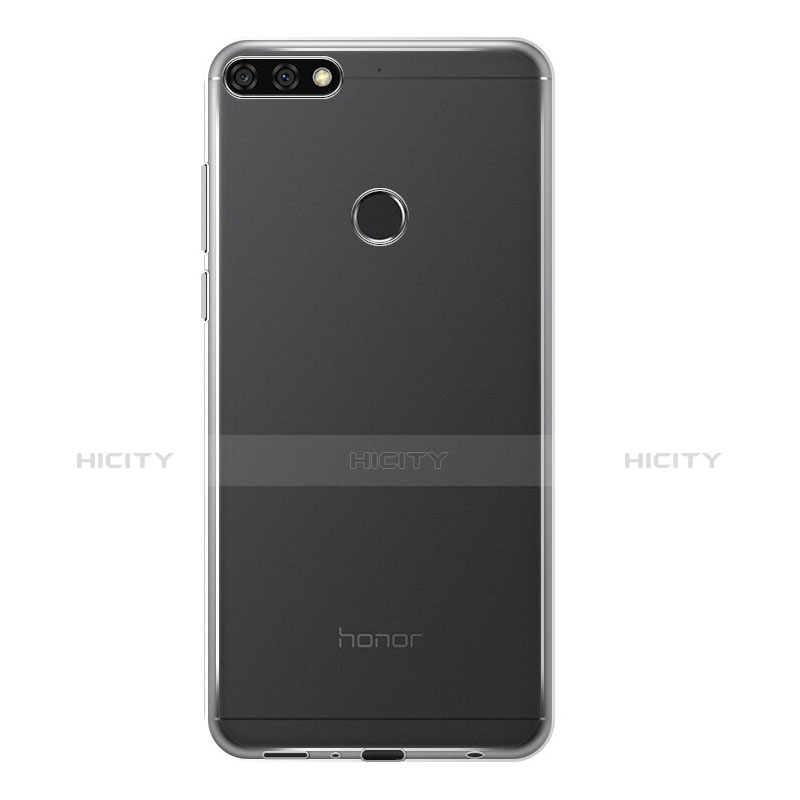Huawei Honor 7C用極薄ソフトケース シリコンケース 耐衝撃 全面保護 クリア透明 T02 ファーウェイ クリア