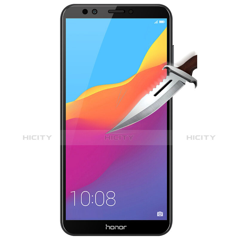 Huawei Honor 7C用強化ガラス フル液晶保護フィルム F04 ファーウェイ ブラック