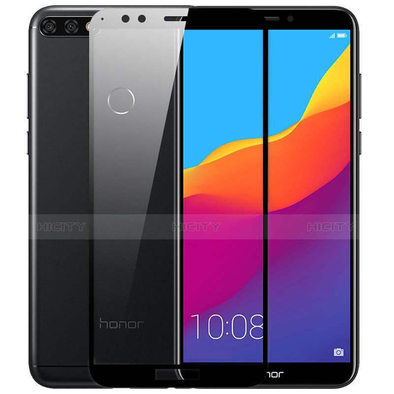 Huawei Honor 7C用強化ガラス フル液晶保護フィルム F05 ファーウェイ ブラック