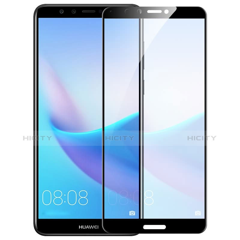 Huawei Honor 7C用強化ガラス フル液晶保護フィルム F06 ファーウェイ ブラック