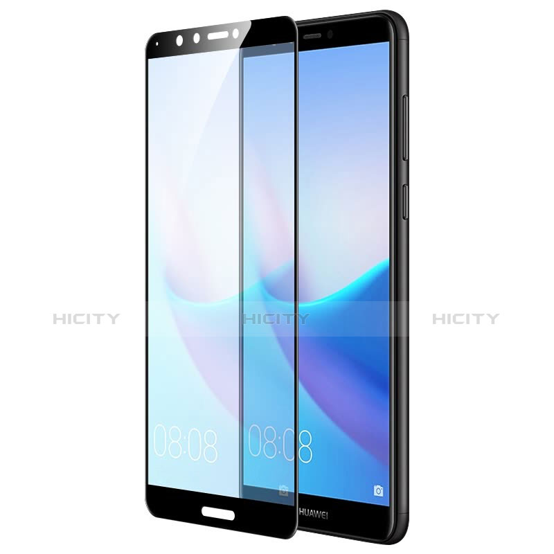 Huawei Honor 7C用強化ガラス フル液晶保護フィルム F06 ファーウェイ ブラック