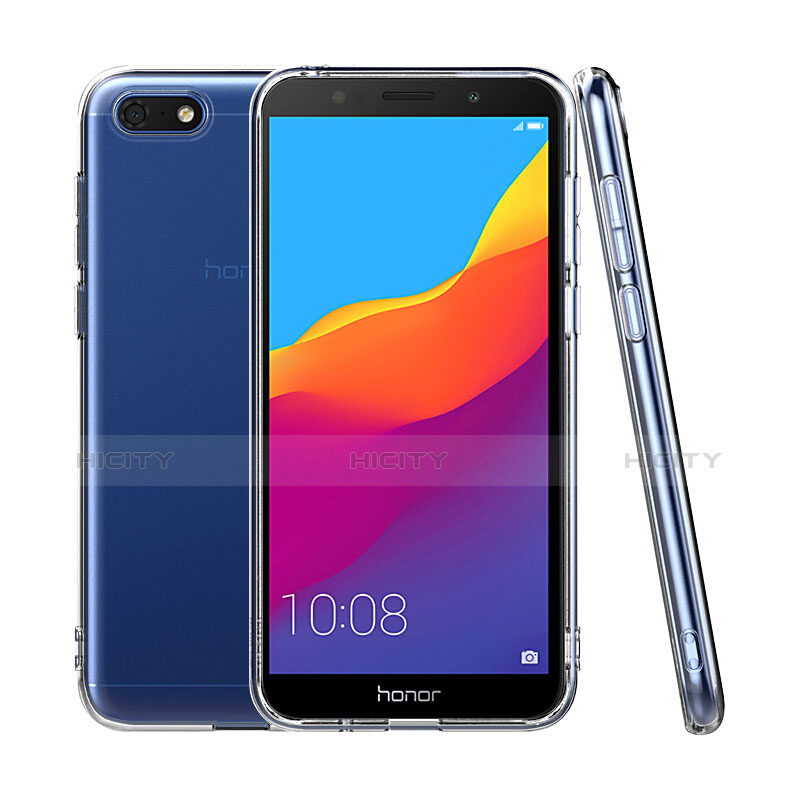 Huawei Honor 7S用極薄ソフトケース シリコンケース 耐衝撃 全面保護 クリア透明 T03 ファーウェイ クリア
