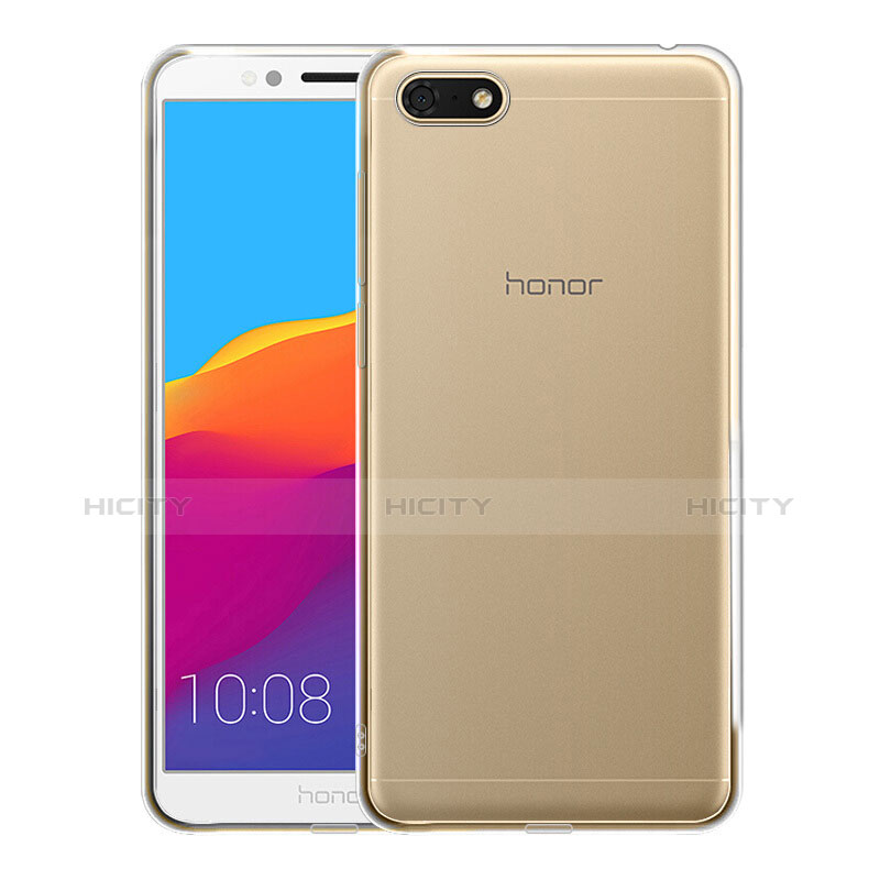 Huawei Honor 7S用極薄ソフトケース シリコンケース 耐衝撃 全面保護 クリア透明 T05 ファーウェイ クリア