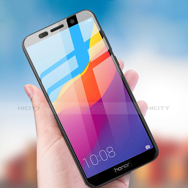 Huawei Honor 7S用強化ガラス フル液晶保護フィルム ファーウェイ ブラック
