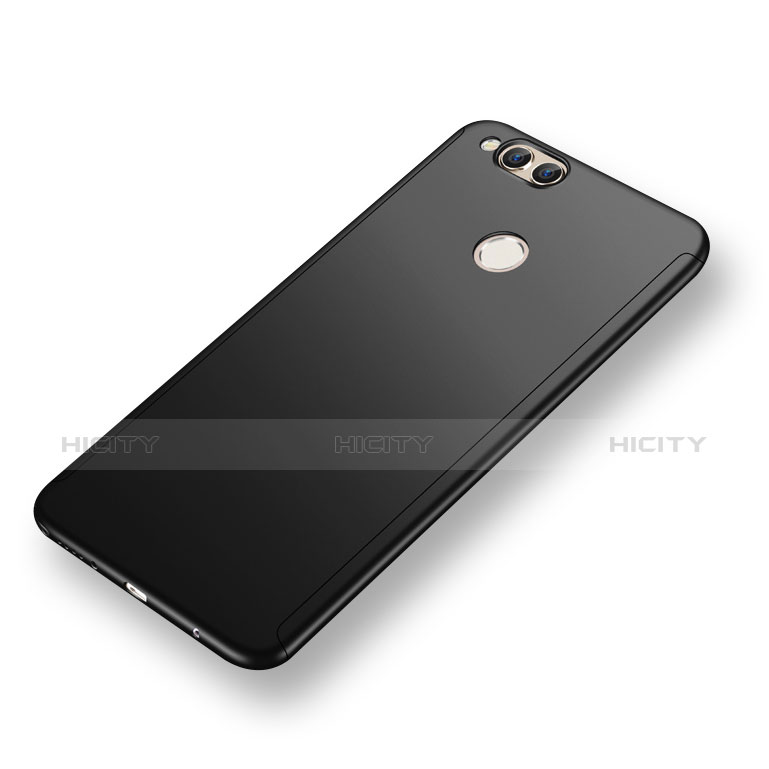Huawei Honor 7X用ハードケース プラスチック 質感もマット 前面と背面 360度 フルカバー ファーウェイ ブラック