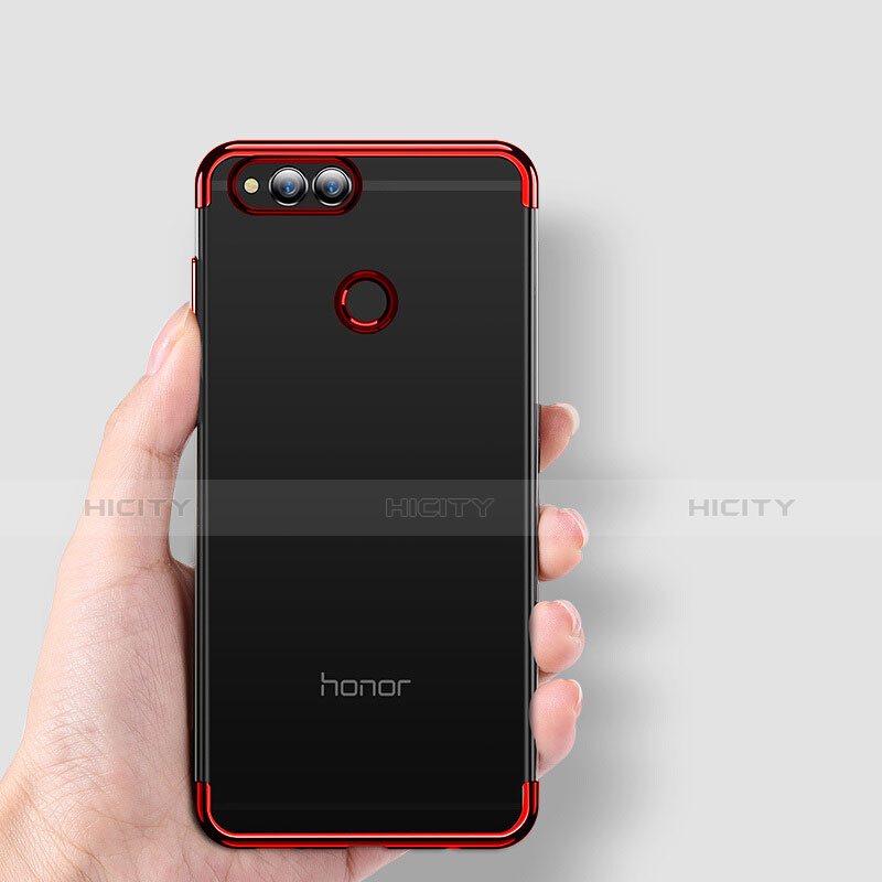 Huawei Honor 7X用極薄ソフトケース シリコンケース 耐衝撃 全面保護 クリア透明 H01 ファーウェイ 