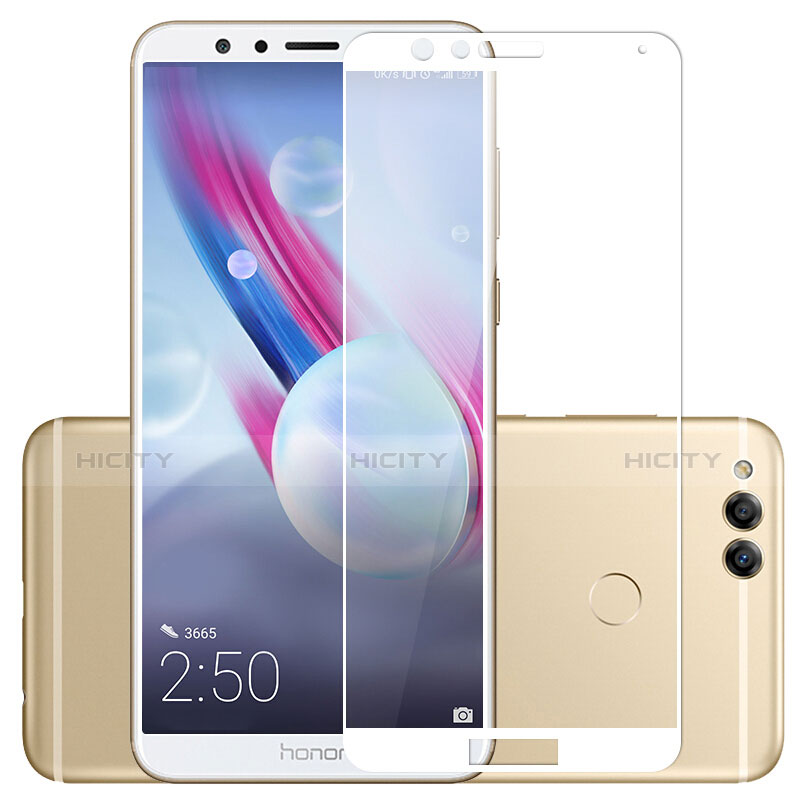 Huawei Honor 7X用強化ガラス フル液晶保護フィルム ファーウェイ ホワイト