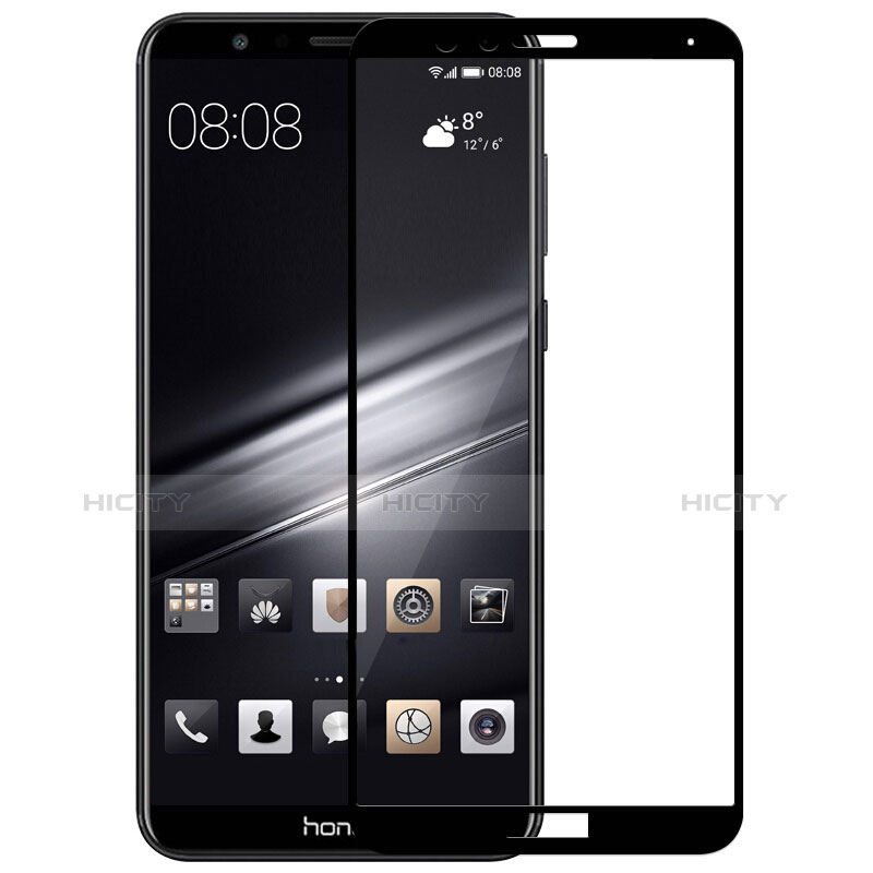 Huawei Honor 7X用強化ガラス フル液晶保護フィルム F02 ファーウェイ ブラック